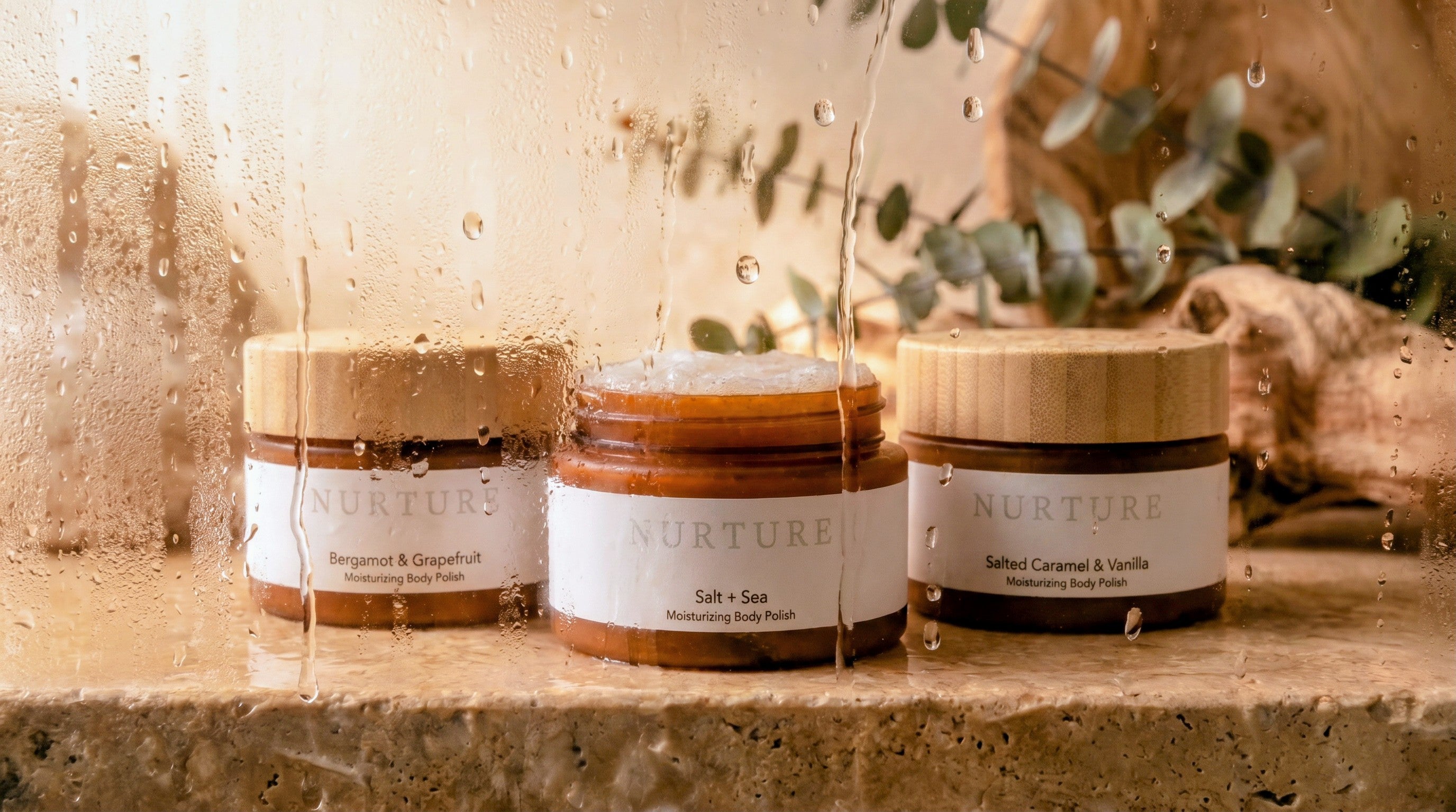 3 jars of Moisturizing Body Polish