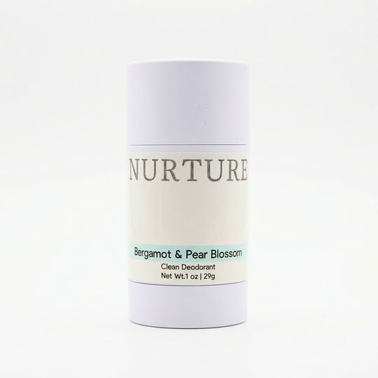 Bergamot &amp; Pear Blossom deo on a white background.