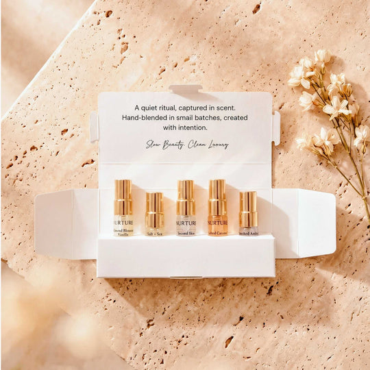 Perfume Discovery Kit open on a neutral background.