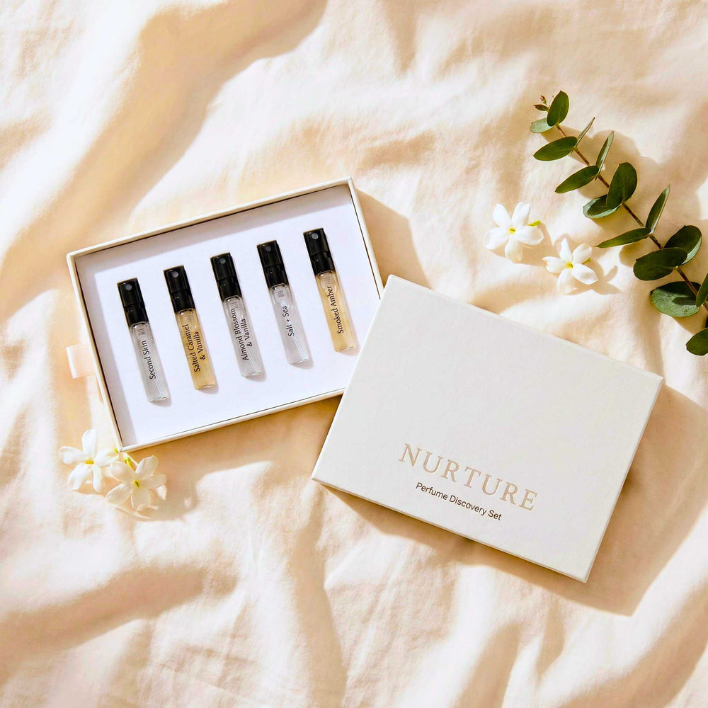 Discovery kit with 5 vials on a white background.