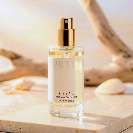 Perfume body mist bottle labeled &